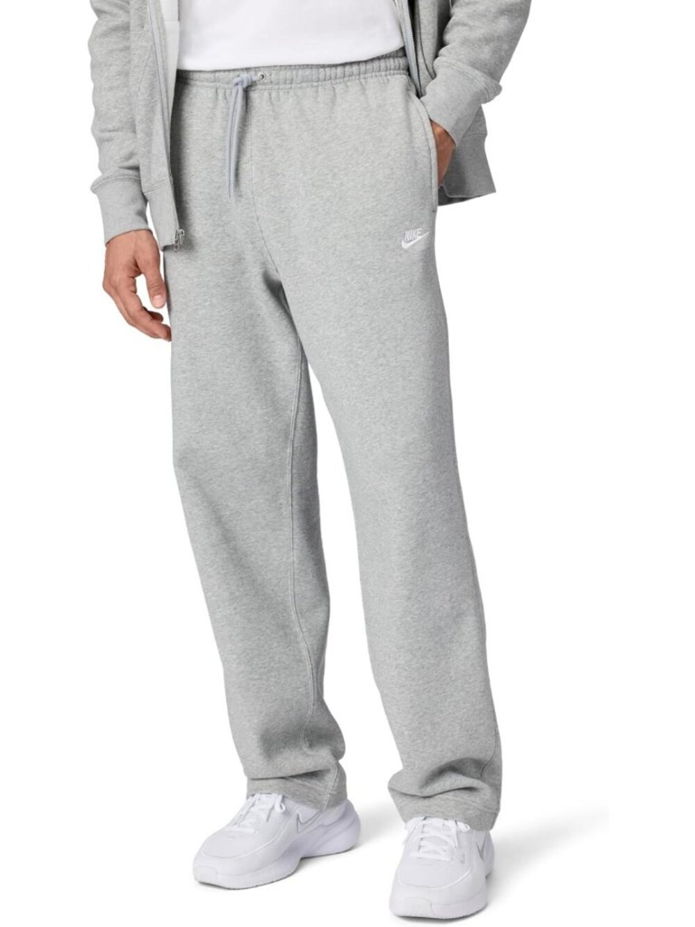 Men's Brushed Fleece Open Hem Pants - Cozy, Casual Lounge Wear, Perfect for Fall